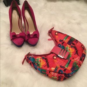 INC HEELS SUEDE 5” BLOCK COLORS NEW kiWis size 10